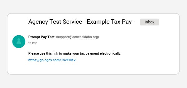 Prompt Pay email/text message generation